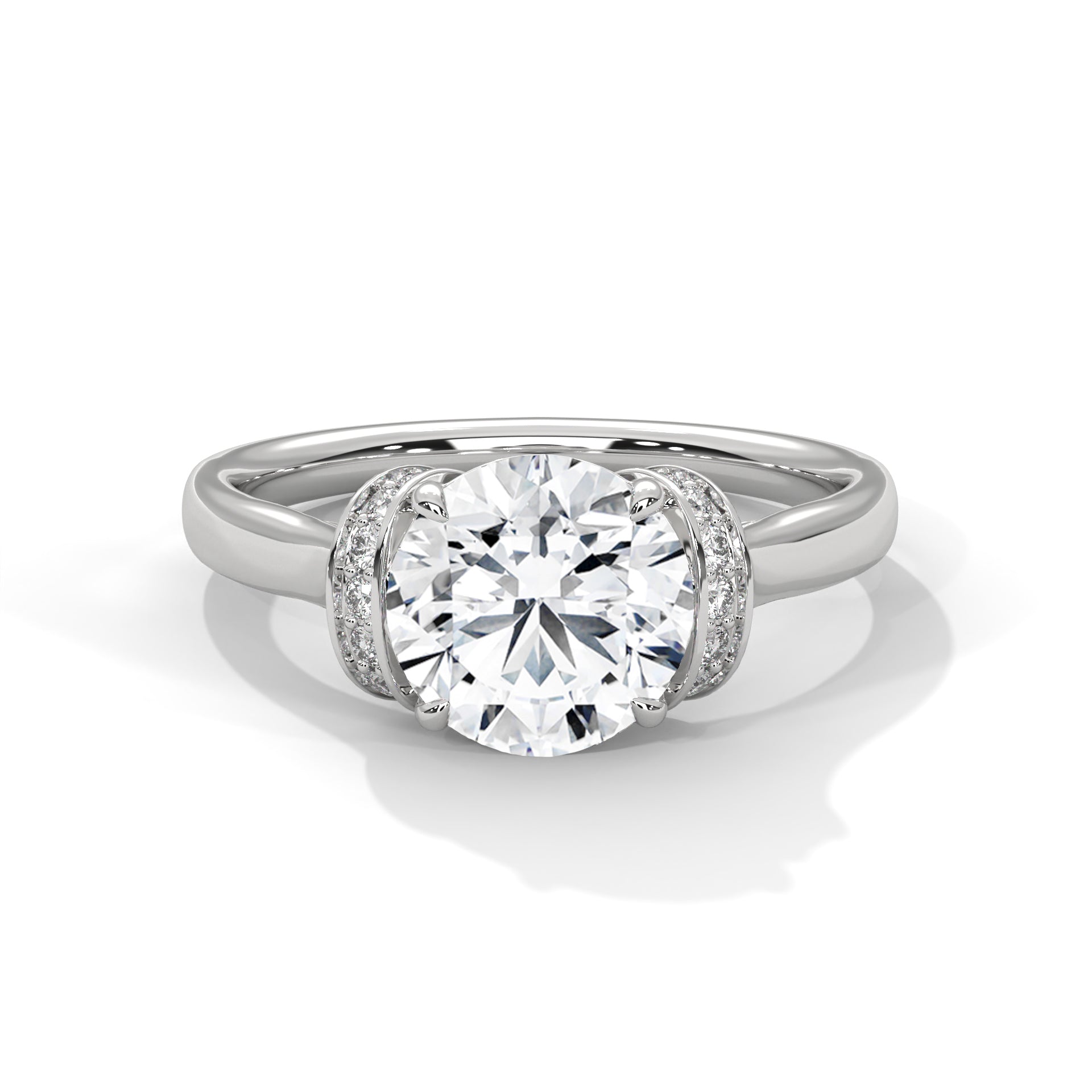 Classic Round Diamond Engagement Ring