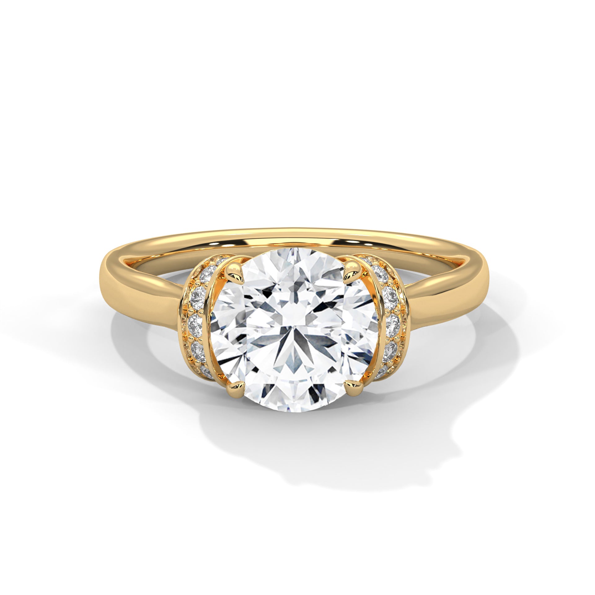 Classic Round Diamond Engagement Ring