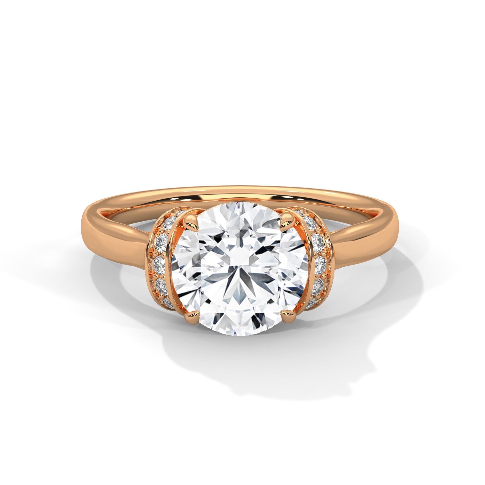 Classic Round Diamond Engagement Ring
