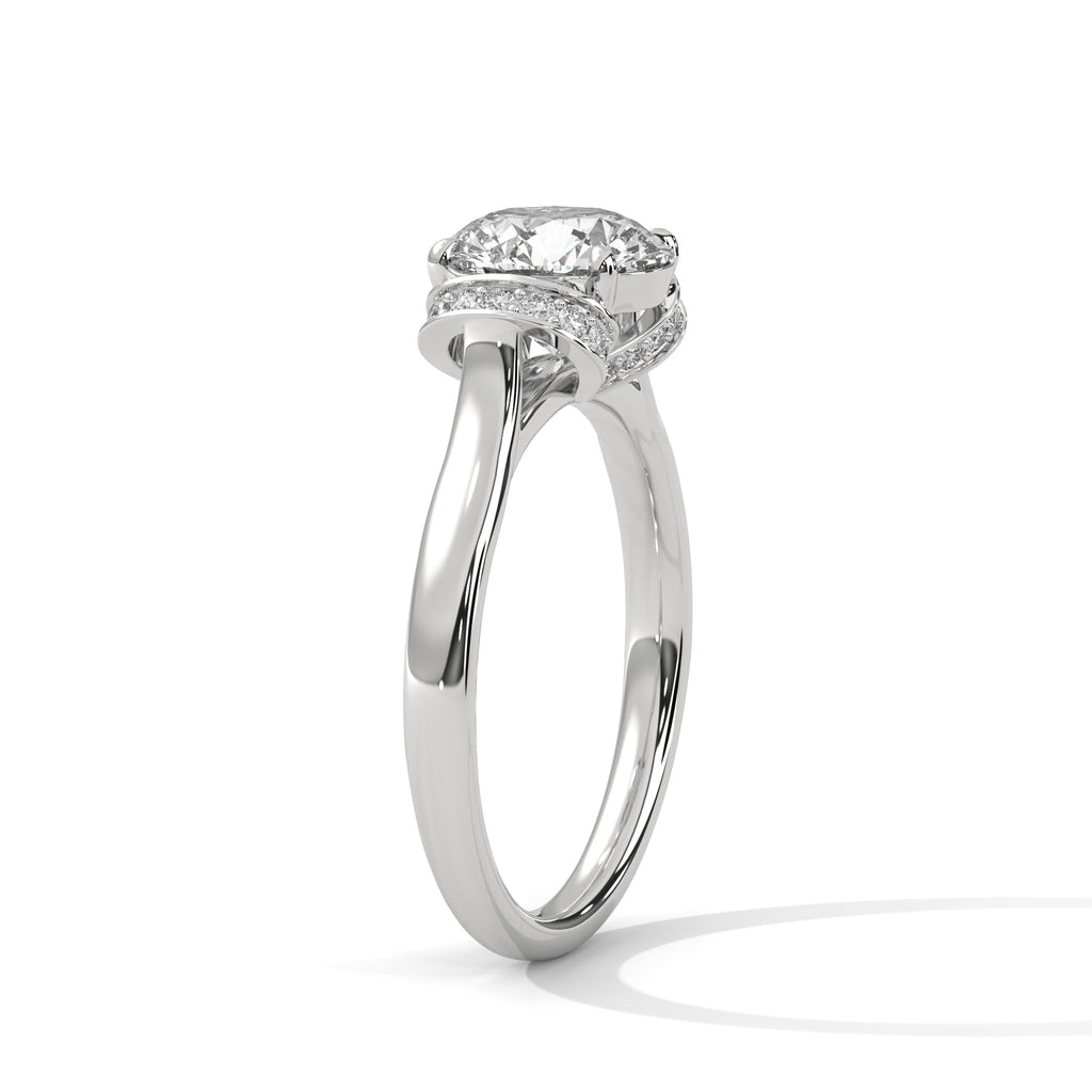 Classic Round Diamond Engagement Ring