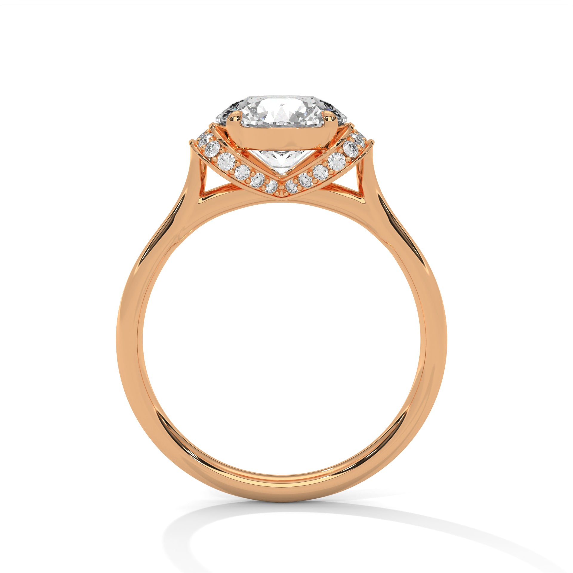 Classic Round Diamond Engagement Ring