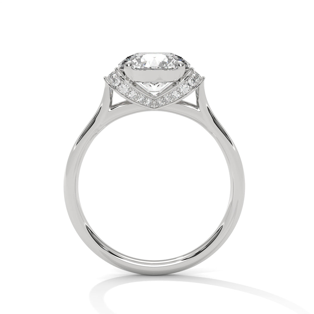 Classic Round Diamond Engagement Ring