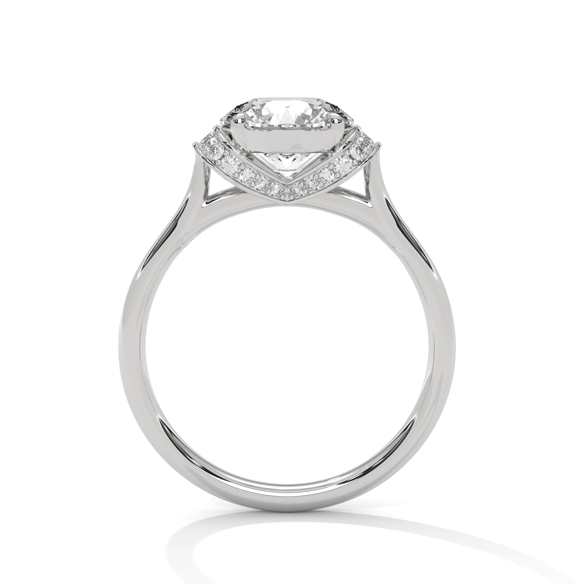 Classic Round Diamond Engagement Ring