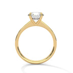 Round Diamond Pavé Engagement Ring