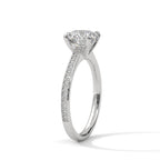 Round Diamond Pavé Engagement Ring