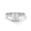 Emerald Cut Diamond Solitaire Ring