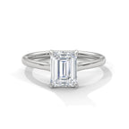 Emerald Cut Diamond Solitaire Ring