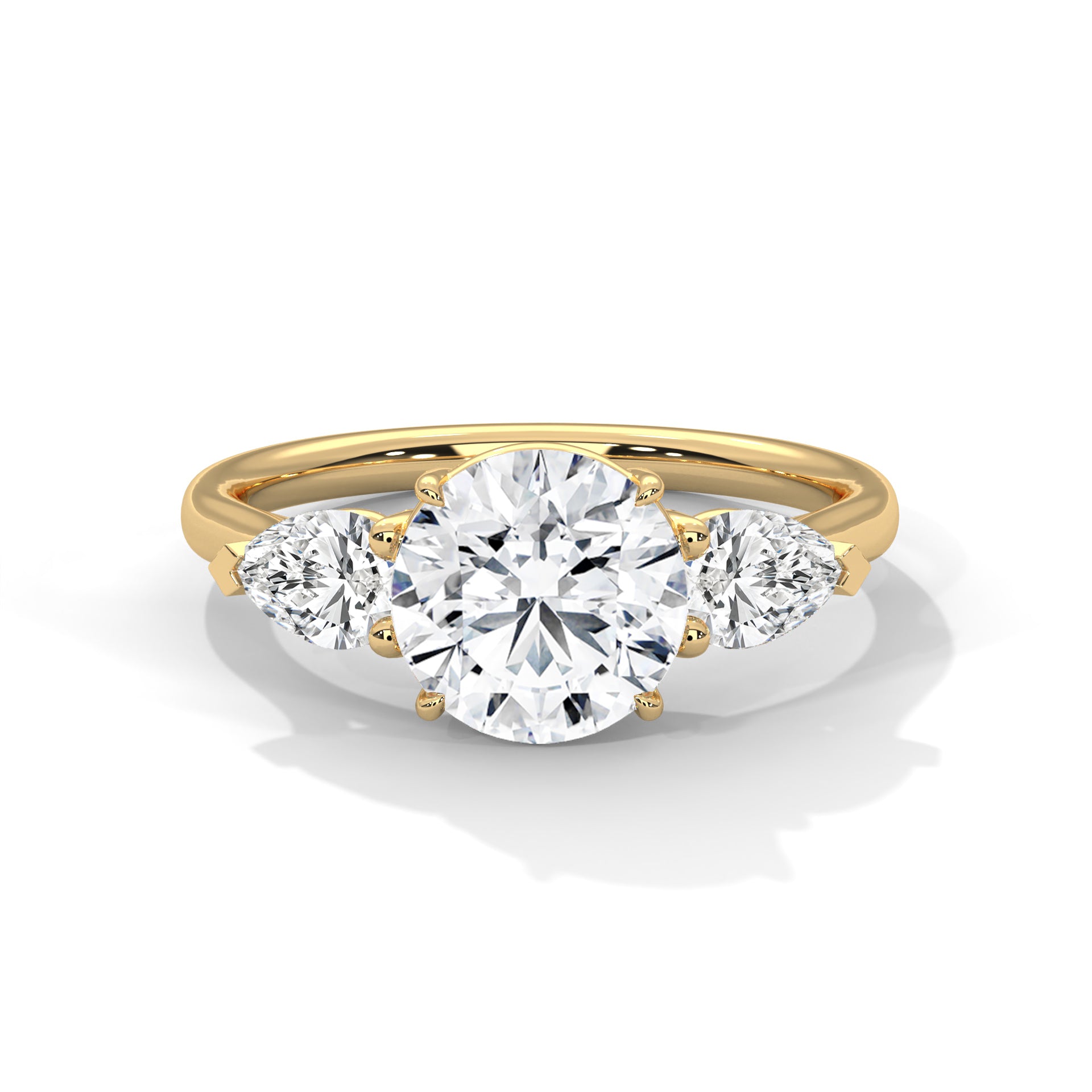 Three Stone Diamond Engagement Ring