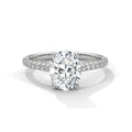 Round Diamond Twisted Solitaire Engagement Ring