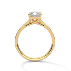 Radiant Cut Diamond Pavé Engagement Ring