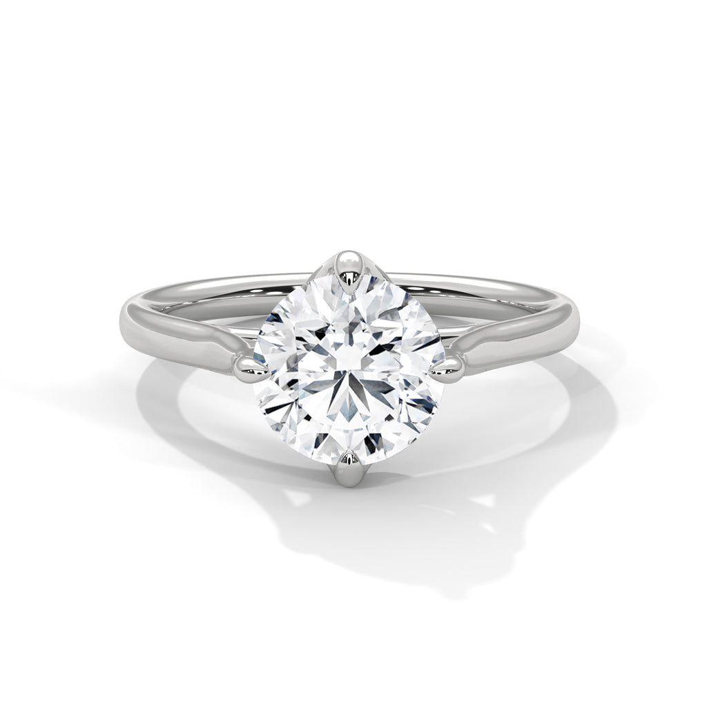 Classic Round Diamond Solitaire Ring