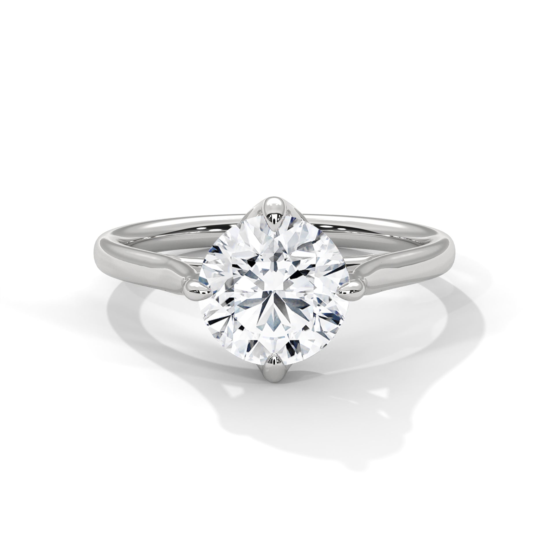 Classic Round Diamond Solitaire Ring
