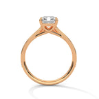 Radiant Cut Diamond Pavé Engagement Ring