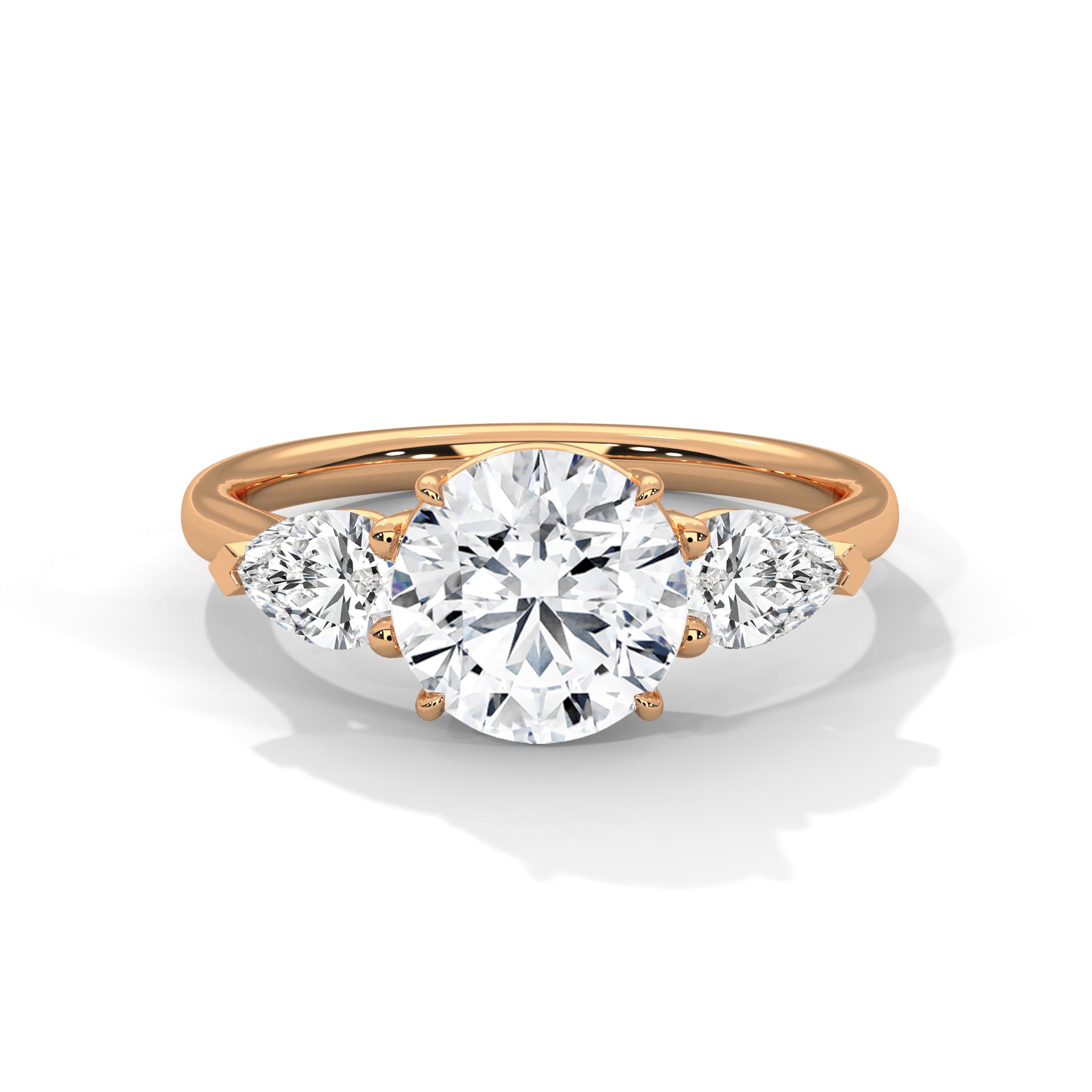 Three Stone Diamond Engagement Ring