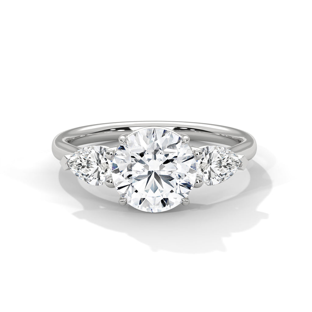 Three Stone Diamond Engagement Ring