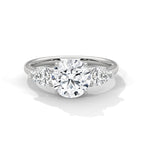 Three Stone Diamond Engagement Ring
