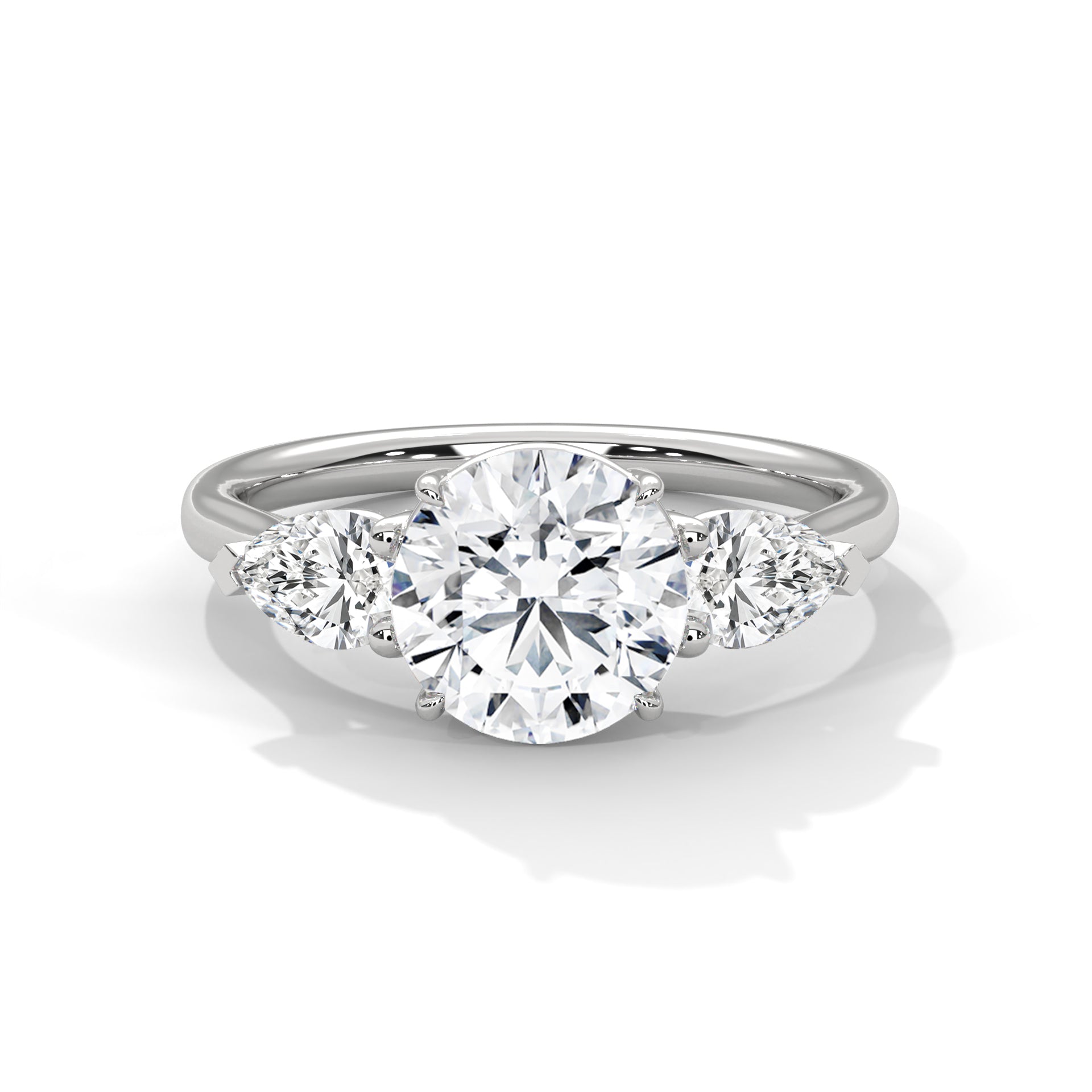 Three Stone Diamond Engagement Ring