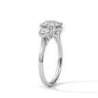 Three Stone Round Diamond Engagement Ring