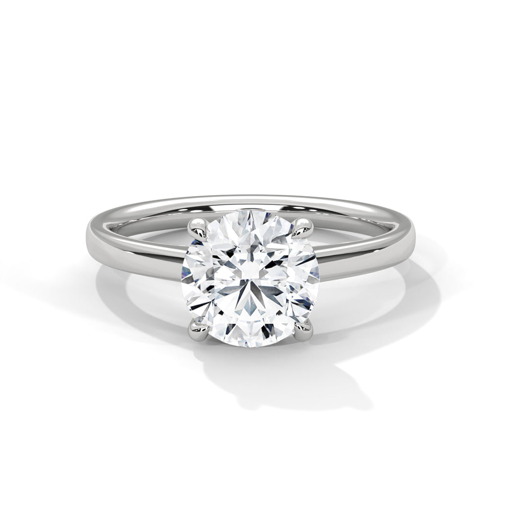 Classic Round Diamond Solitaire Engagement Ring