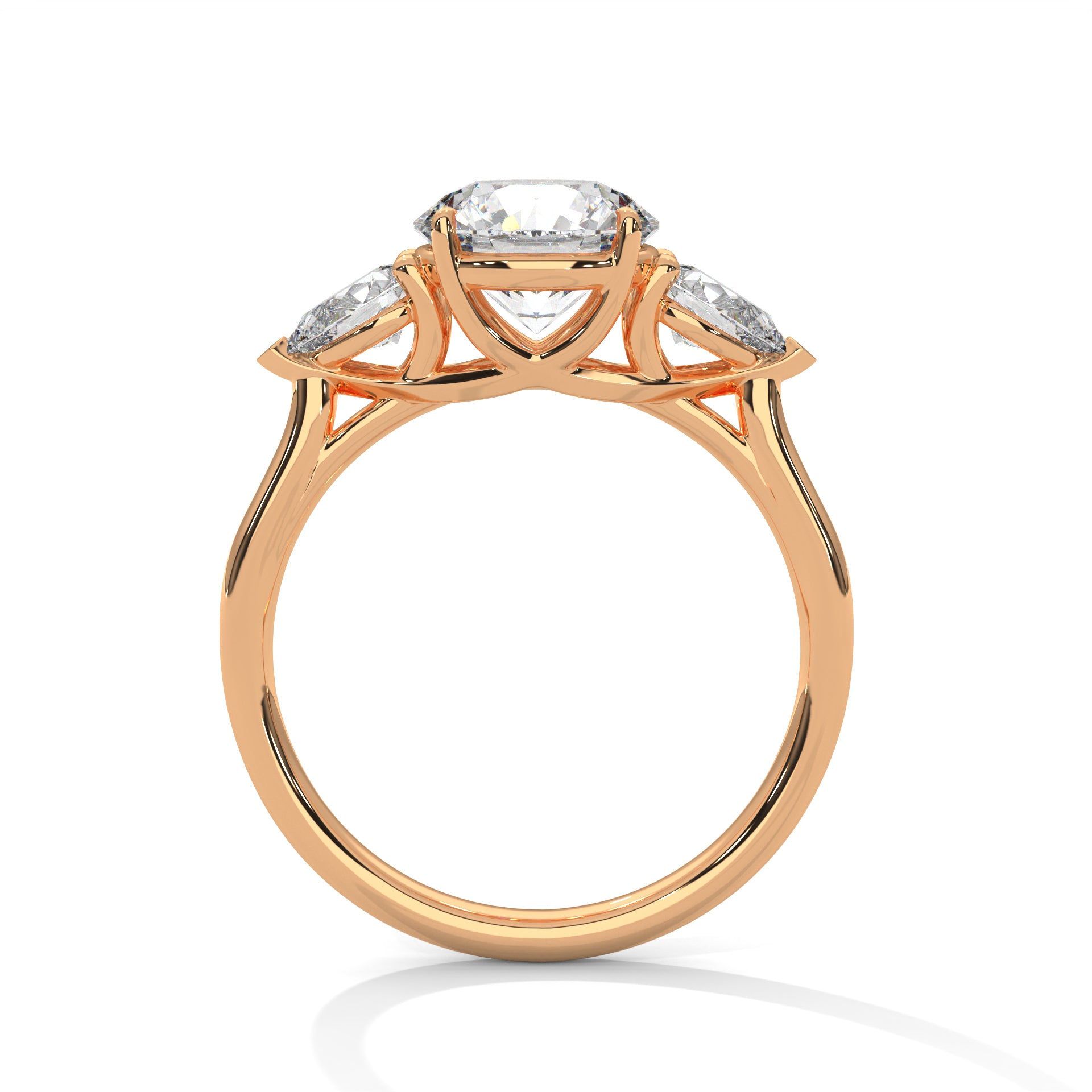 Three Stone Diamond Engagement Ring