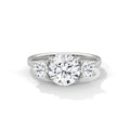 Three Stone Round Diamond Engagement Ring