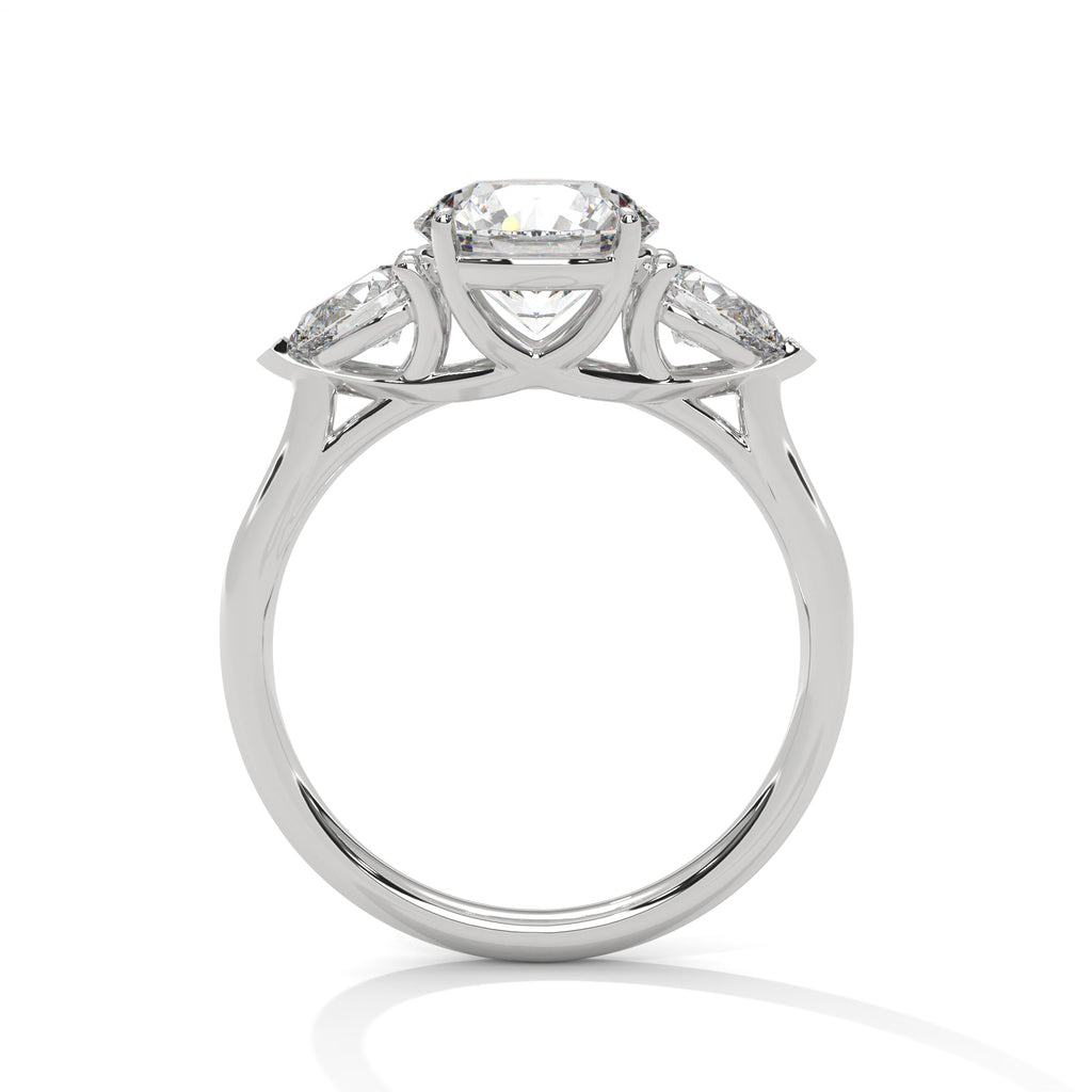 Three Stone Diamond Engagement Ring