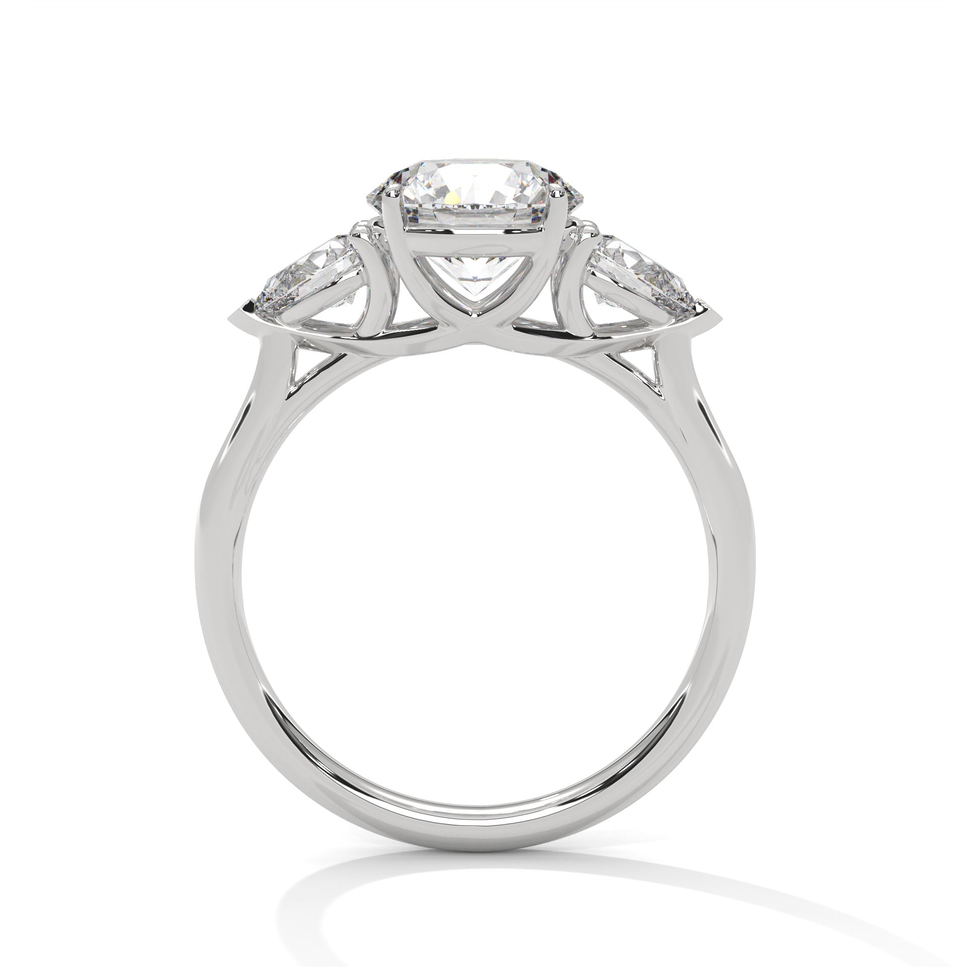 Three Stone Diamond Engagement Ring
