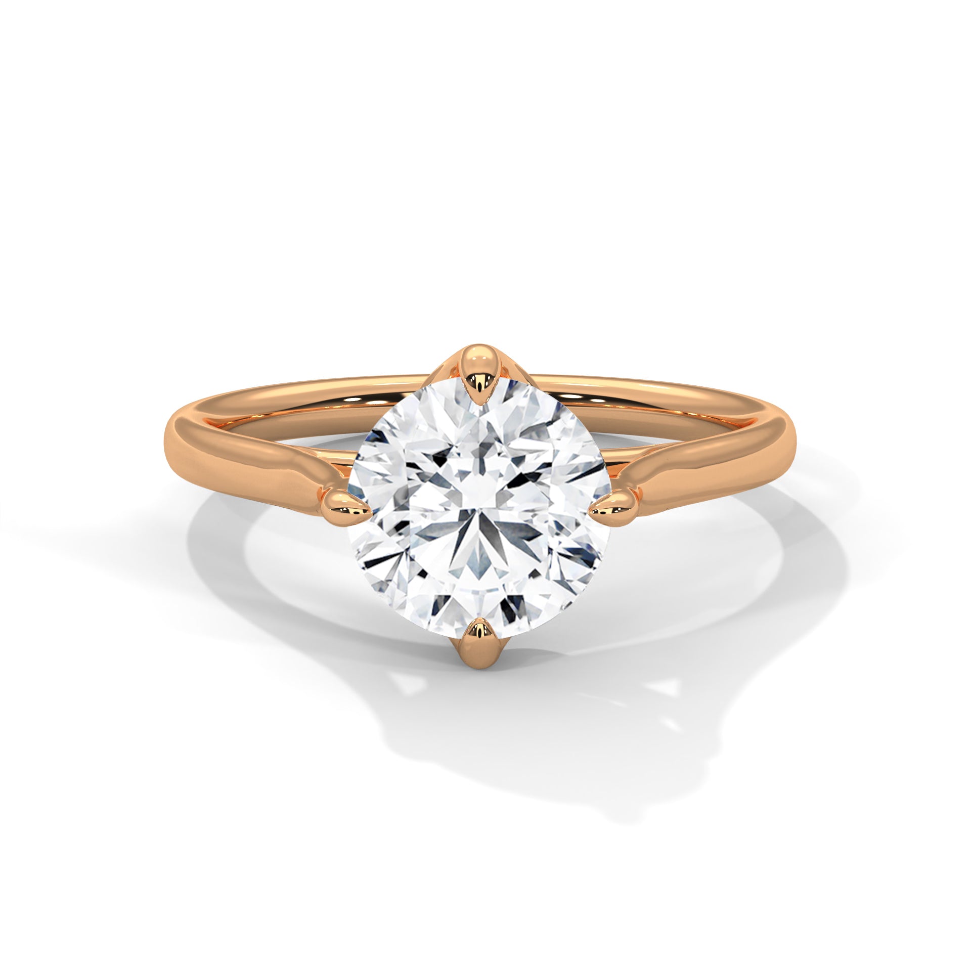 Classic Round Diamond Solitaire Ring