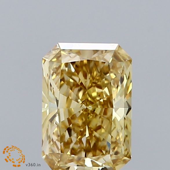 1.00 CT Fancy Vivid Green Lab Grown Diamond | Radiant Cut | IGI Certified