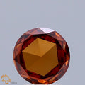 1.26 CT Fancy Vivid Orange Lab Grown Diamond | Round Rose Cut | IGI