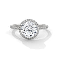 Round Diamond Halo Engagement Ring