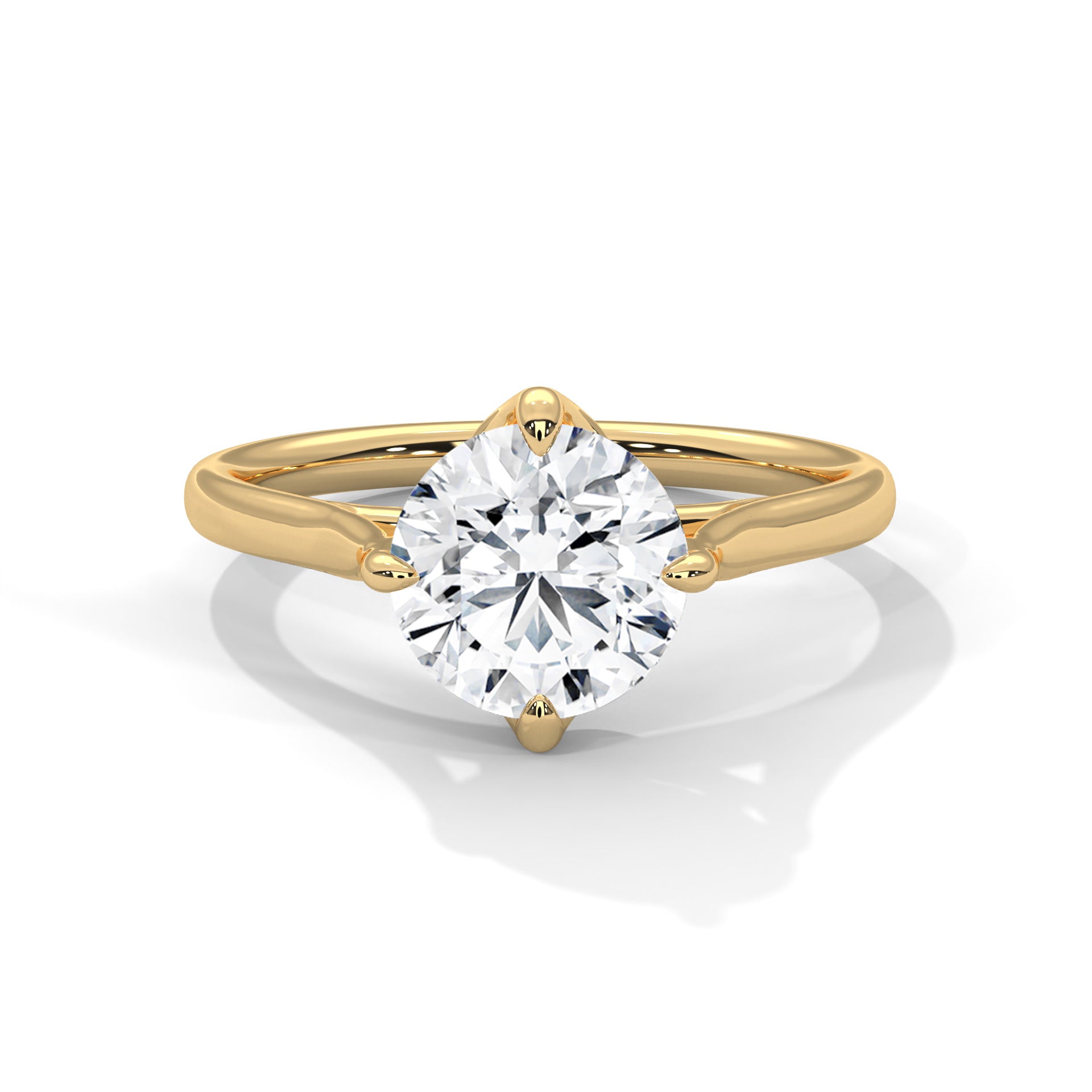 Classic Round Diamond Solitaire Ring