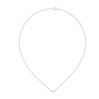 1Baguette Diamond Minimal Bar Pendant