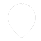 1Baguette Diamond Minimal Bar Pendant