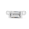 1Baguette Diamond Minimal Bar Pendant