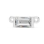 1Baguette Diamond Minimal Bar Pendant