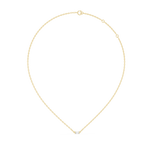 1Baguette Diamond Minimal Bar Pendant