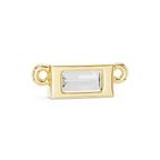 1Baguette Diamond Minimal Bar Pendant