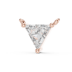 1Triangle Diamond Solitaire Pendant Necklace