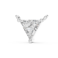 Triangle Diamond Solitaire Pendant Necklace