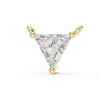 1Triangle Diamond Solitaire Pendant Necklace