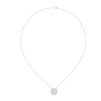 1Hexagon Pave Diamond Pendant Necklace