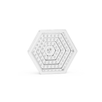 1Hexagon Pave Diamond Pendant Necklace