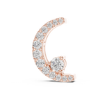 1Crescent Moon Diamond Pendant Necklace