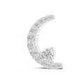 Crescent Moon Diamond Pendant Necklace