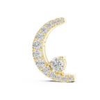1Crescent Moon Diamond Pendant Necklace