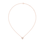 1Heart Shape Diamond Cluster Pendant Necklace