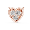 1Heart Shape Diamond Cluster Pendant Necklace