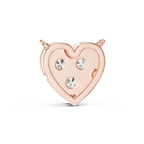 1Heart Shape Diamond Cluster Pendant Necklace
