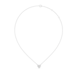 1Heart Shape Diamond Cluster Pendant Necklace